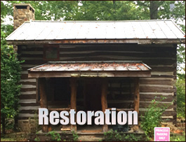 Historic Log Cabin Restoration  Belmont, North Carolina